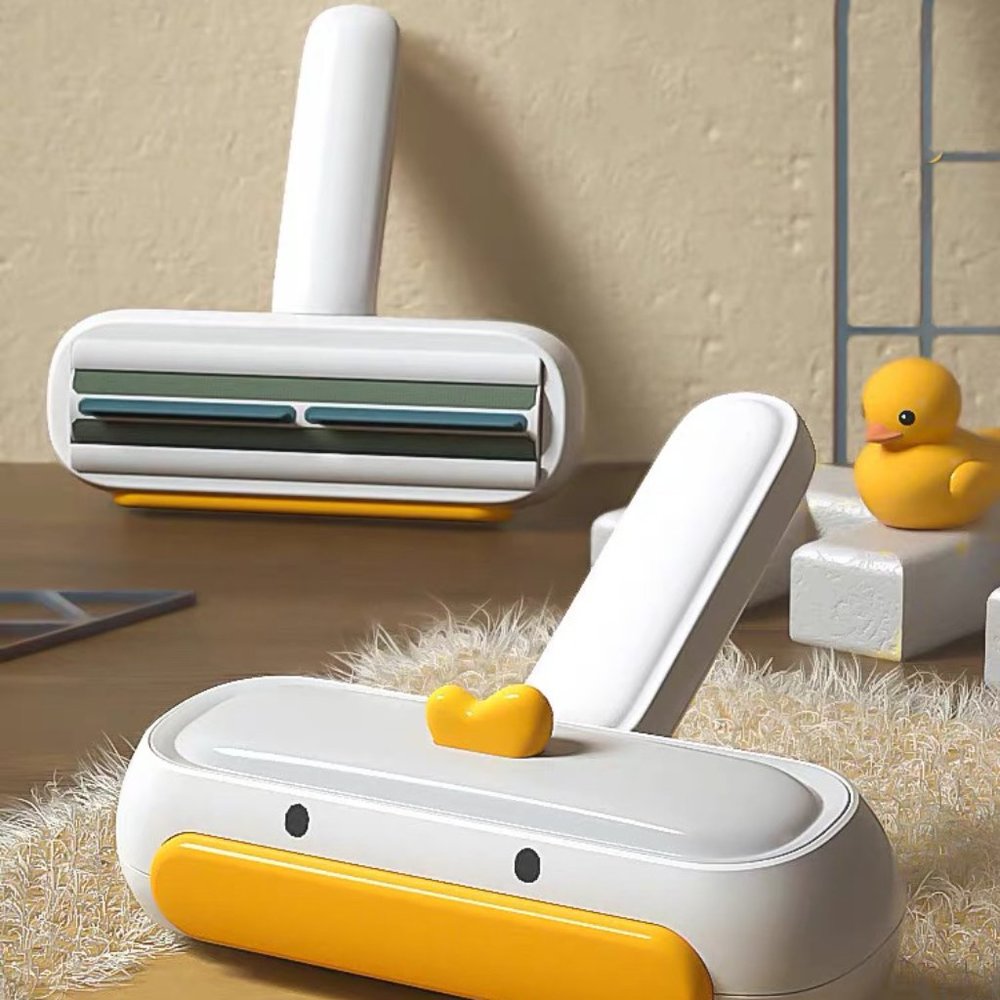 Cat Dog Pet Hair Cleaner Roller with Hair Dust Collector Bowl